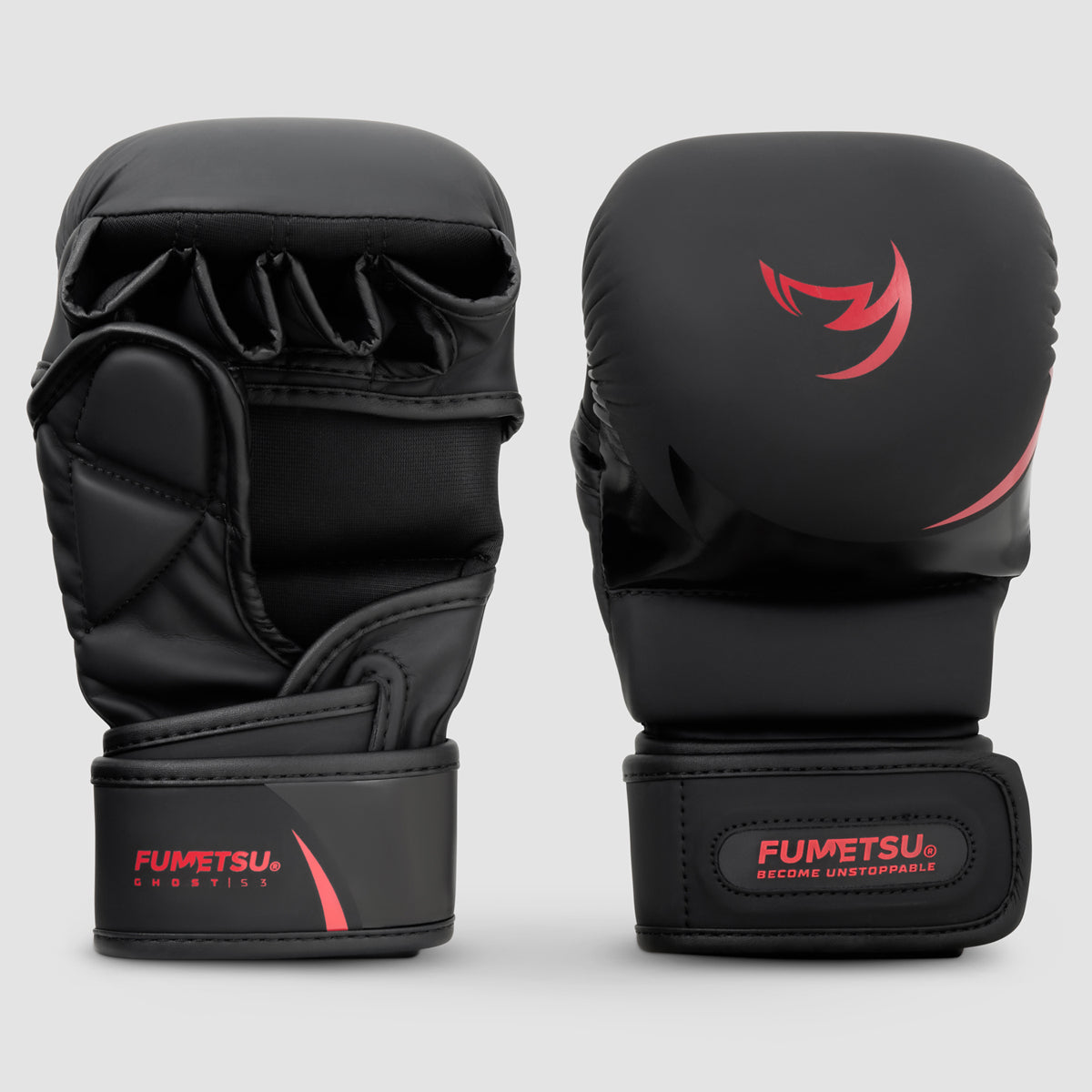 Black/Red Fumetsu Ghost S3 MMA Sparring Gloves   