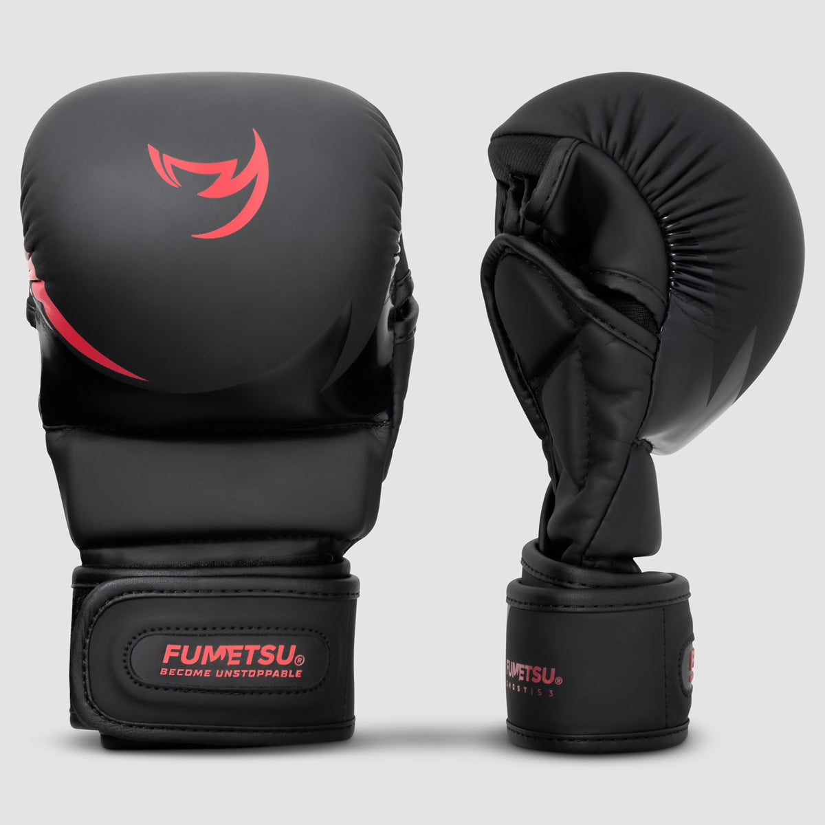 Fumetsu Ghost S3 Kinder MMA Sparring Handschuhe schwarz/rot