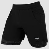 Fumetsu -Symbol Dual -Layer -Trainingshorts schwarz