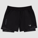 Fumetsu -Symbol Dual -Layer -Trainingshorts schwarz