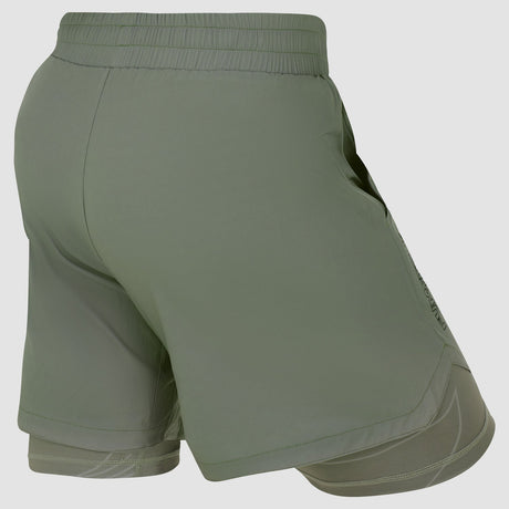 Icono de fumetsu shorts de entrenamiento dual capas arena