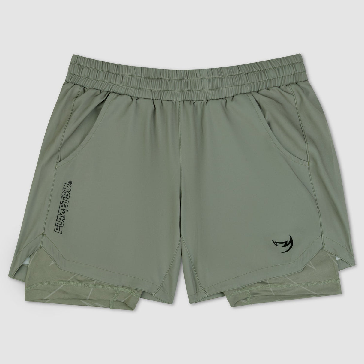 Fumetsu Icon Dual Layer Training Shorts Sand