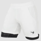 Fumetsu -Symbol Dual -Layer -Trainingshorts weiß/schwarz