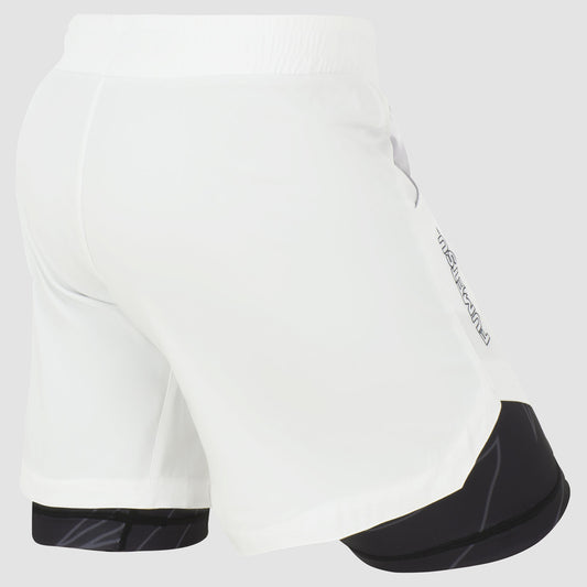 White/Black Fumetsu Icon Dual Layer Training Shorts