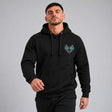 Fumetsu Inked - Wings Hoodie Black/Teal Lifestyle 1