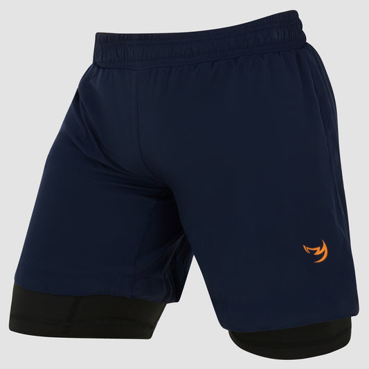 Navy Fumetsu Origins Dual Layer Shorts