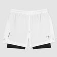 White Fumetsu Origins Dual Layer Shorts   