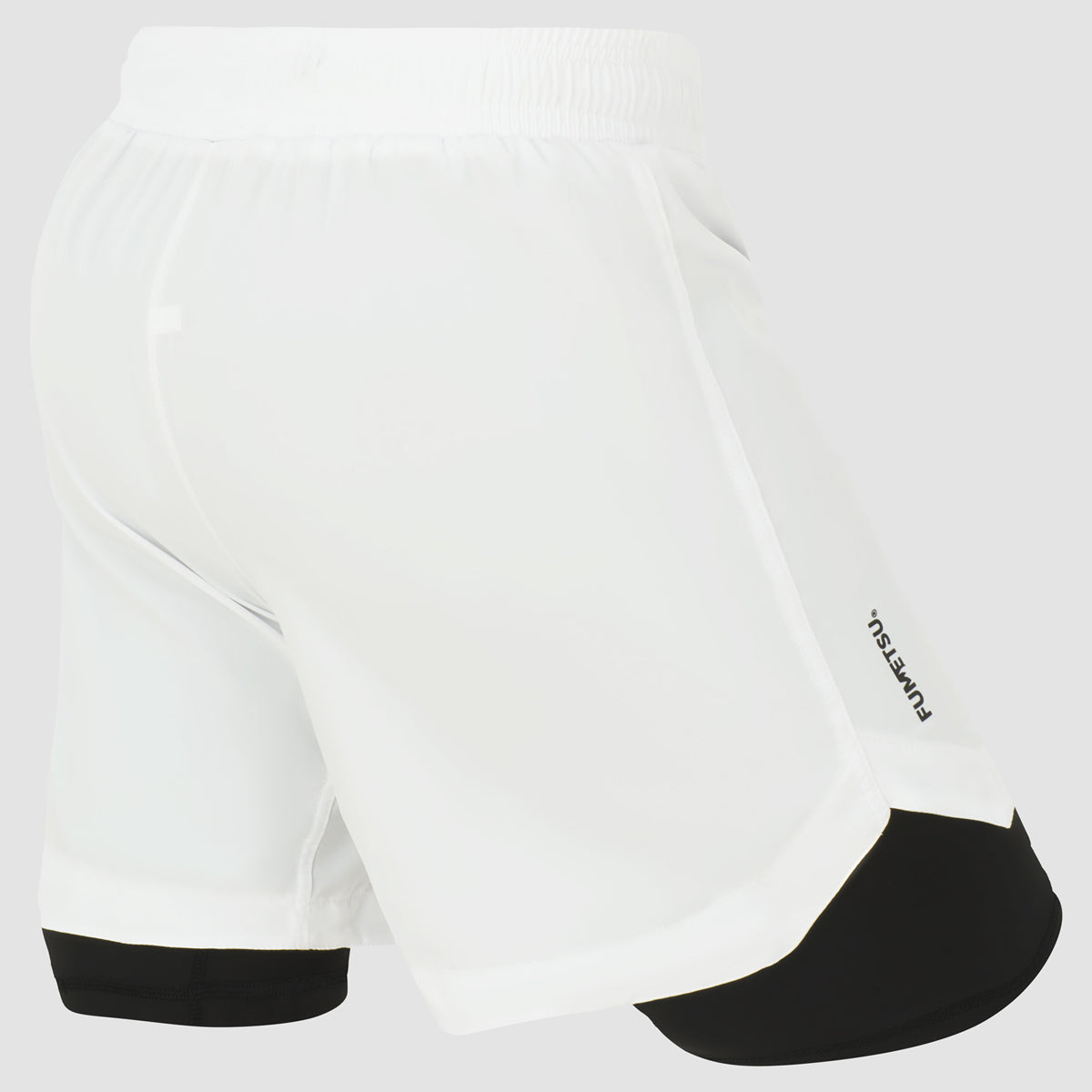 White Fumetsu Origins Dual Layer Shorts   