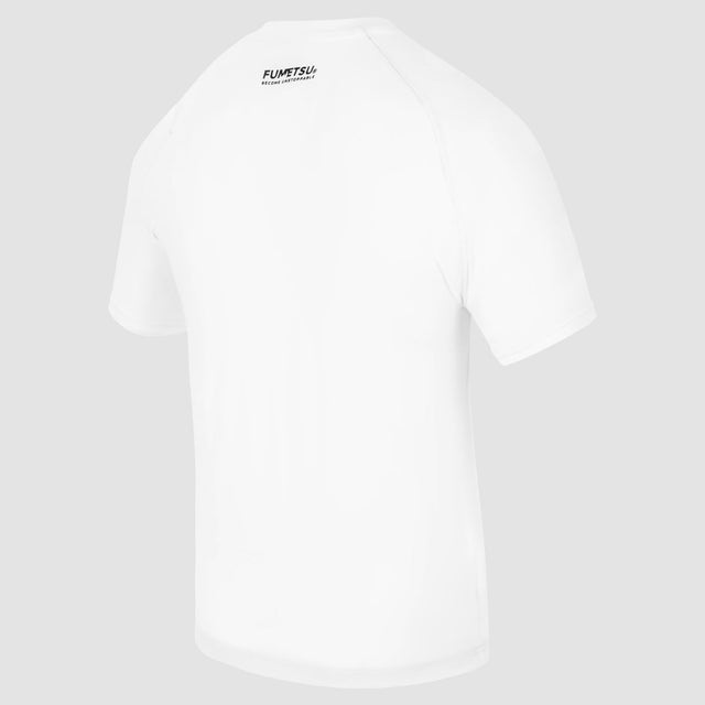 Fumetsu Origins Short Sleeve Rash Guard White