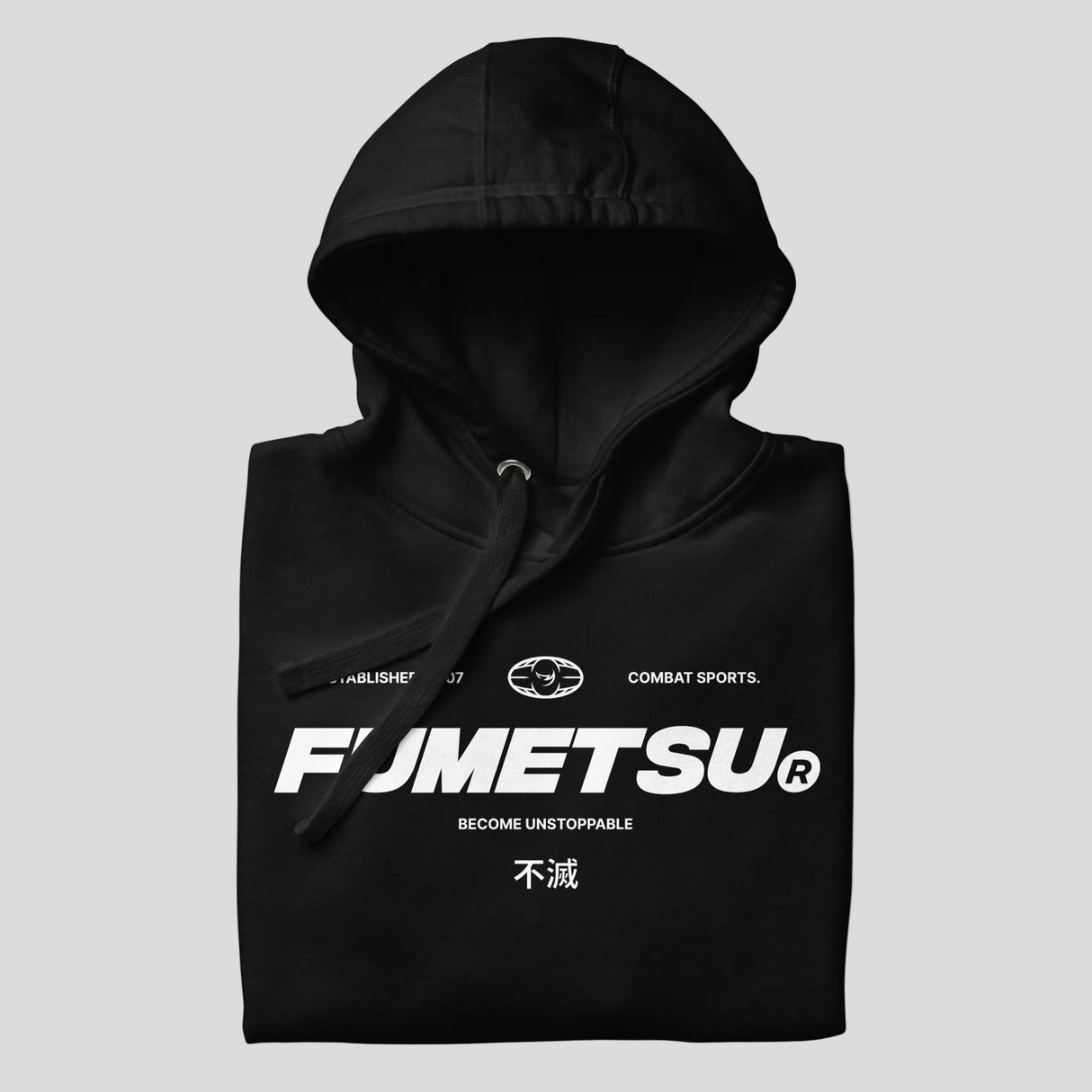 Fumetsu Combat Core Hoodie Black Folded