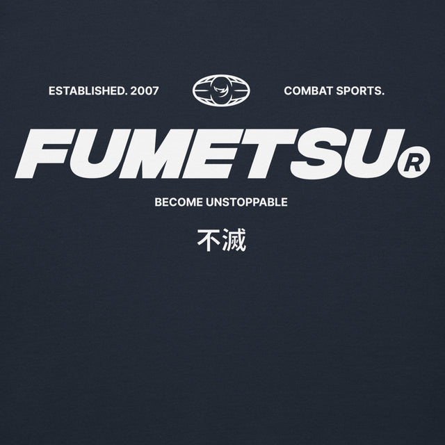 Fumetsu Combat Core Hoodie Navy Logo
