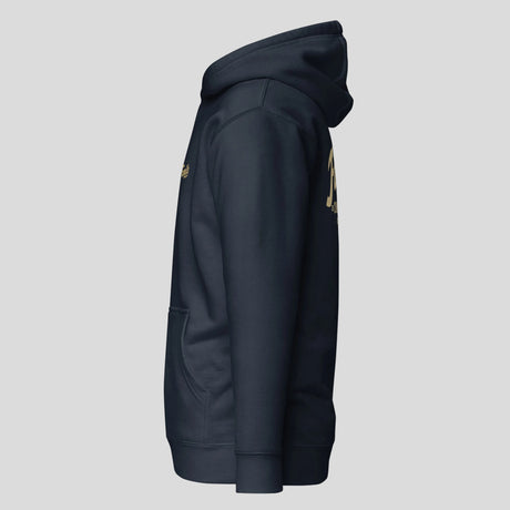 Fumetsu Combat Supply Co. Hoodie Navy/Gold side