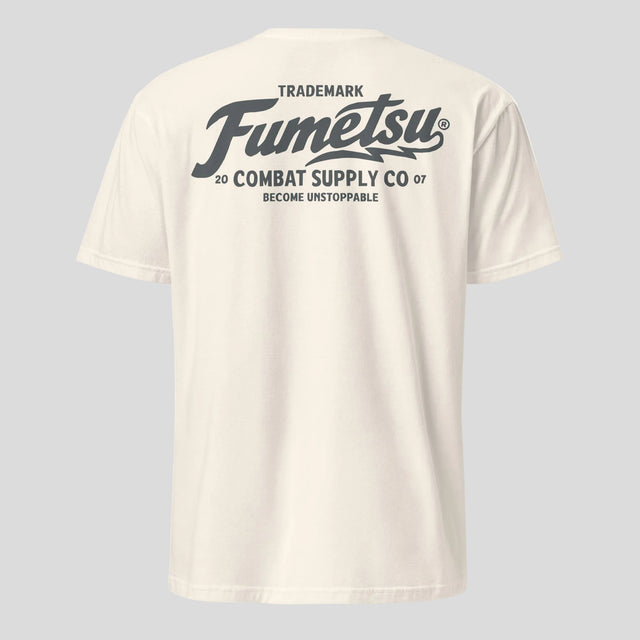 Fumetsu Combat Supply Co. T-Shirt Natural/Grey Back