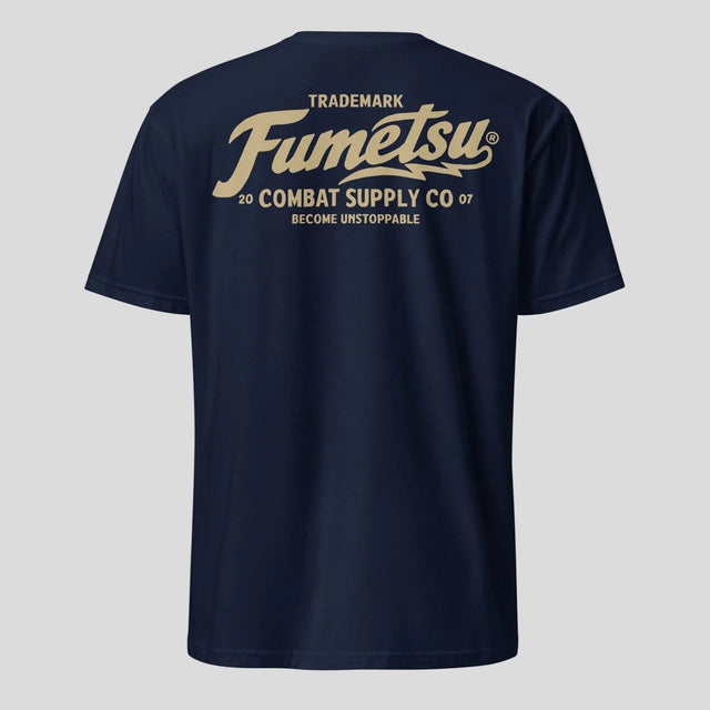 Fumetsu Combat Supply Co. T-Shirt Navy/Gold Back