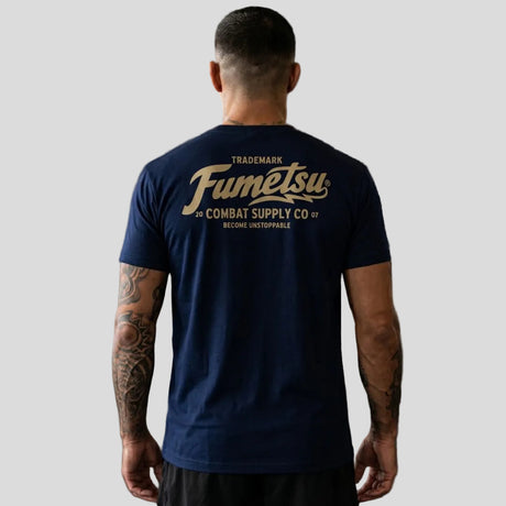 Fumetsu Combat Supply Co. T-Shirt Navy/Gold