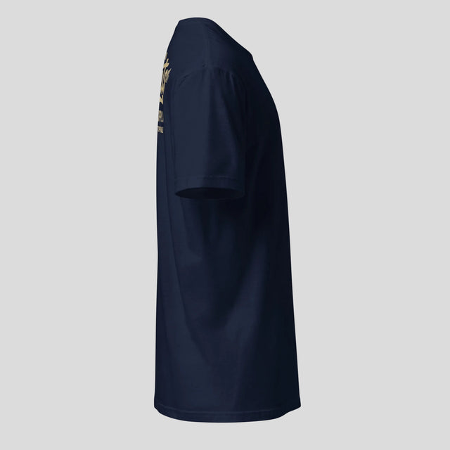 Fumetsu Combat Supply Co. T-Shirt Navy/Gold side 2