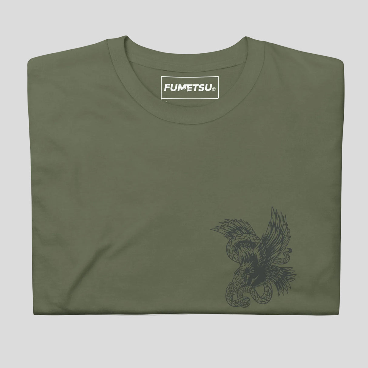 Fumetsu Death From Above T-Shirt Military Green Folded