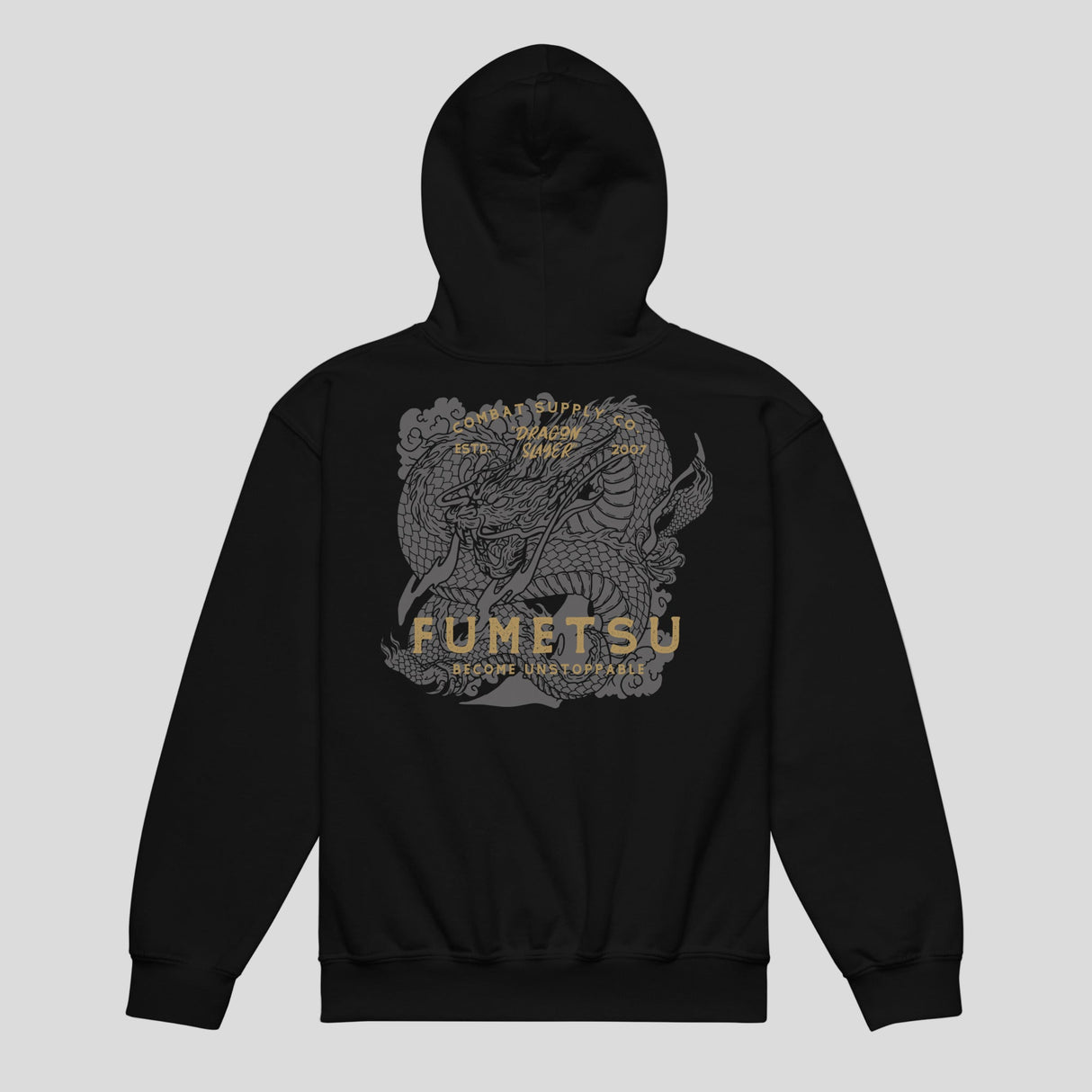 Fumetsu Dragon Slayer Kids Hoodie Black Back
