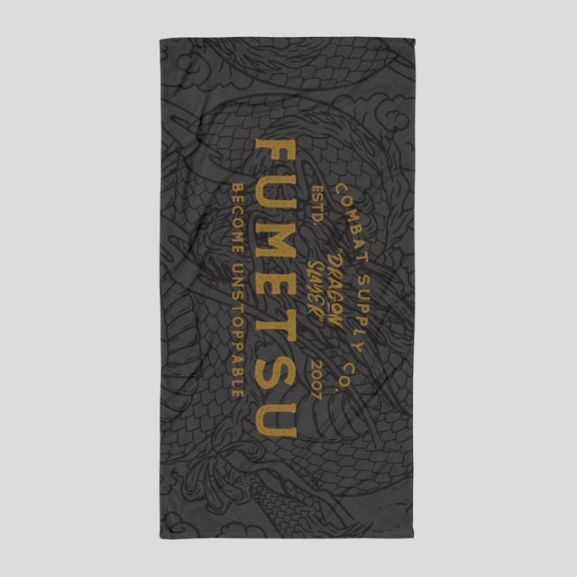 Fumetsu Dragon Slayer Large Towel Black