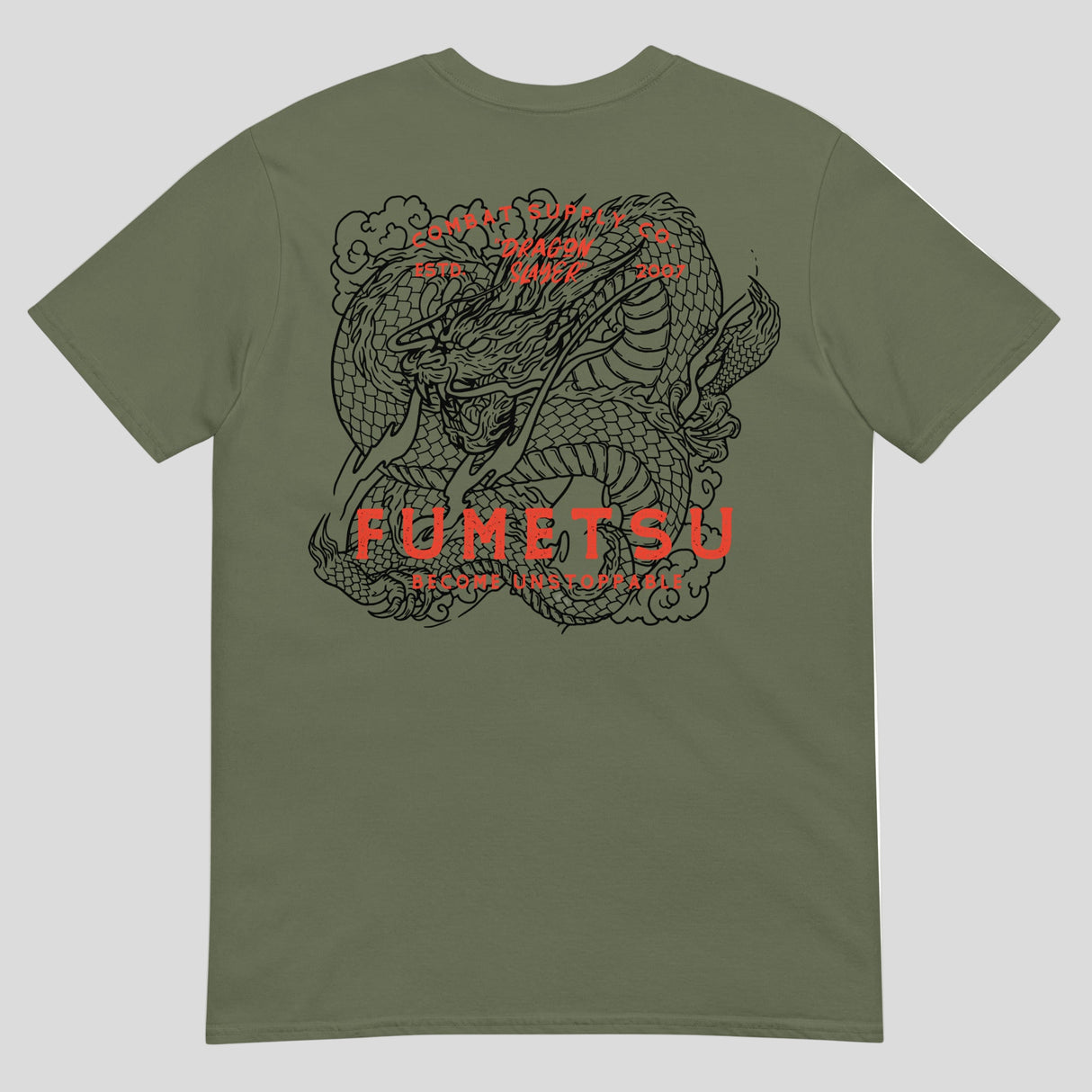 Fumetsu Dragon Slayer T-Shirt Khaki Back