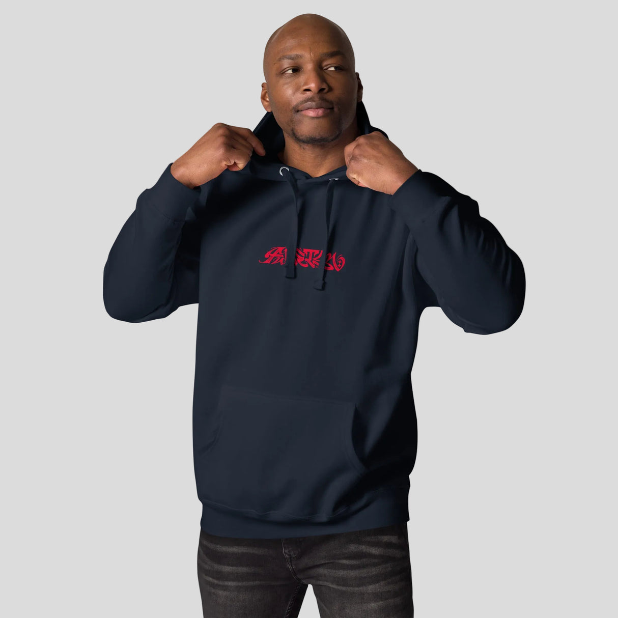 Fumetsu Ikigai Hoodie Navy/Red Lifestyle
