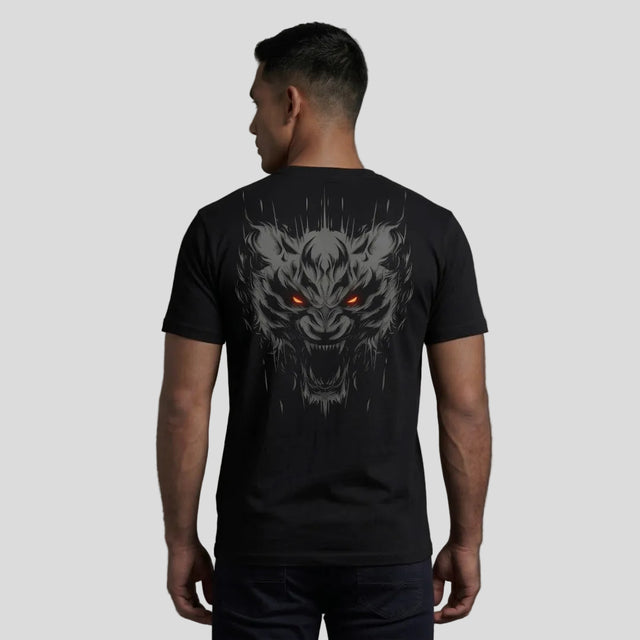 Fumetsu Immortal Tiger T-Shirt Black/Orange Lifestyle