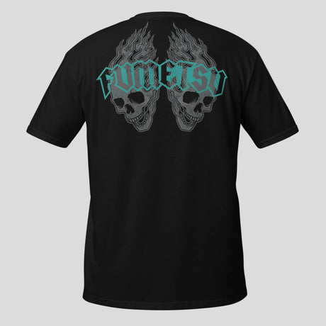 Fumetsu Inked - Skulls T-Shirt Black/Teal Back