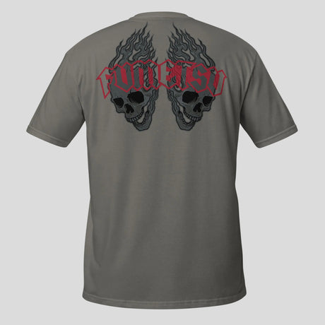 Fumetsu Inked - Skulls T-Shirt Charcoal/Red Back