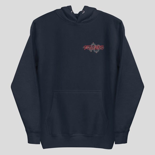 Fumetsu Inked - Snake Hoodie Navy/Red