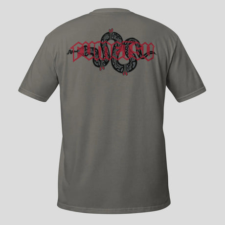 Fumetsu Inked - Snake T-Shirt Charcoal/Red Back