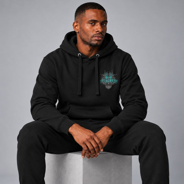 Fumetsu Inked - Tiger Hoodie Black/Teal 4