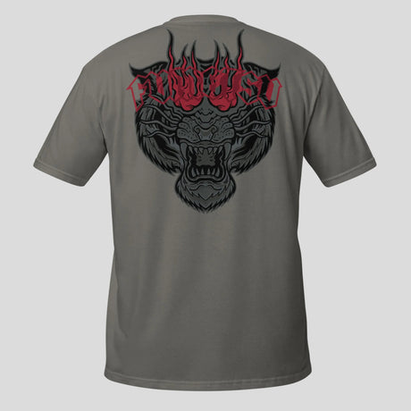 Fumetsu Inked - Tiger T-Shirt Charcoal/Red Back