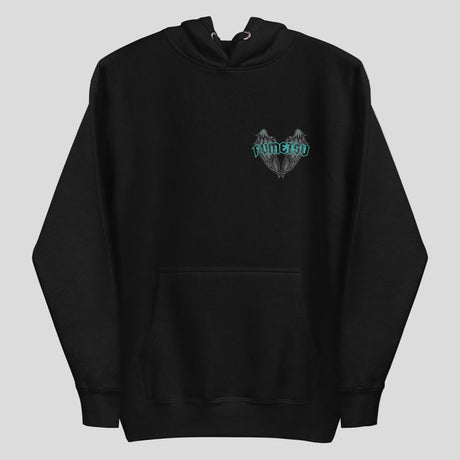 Fumetsu Inked - Wings Hoodie Black/Teal