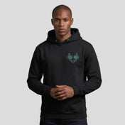 Fumetsu Inked - Wings Hoodie Black/Teal Lifestyle