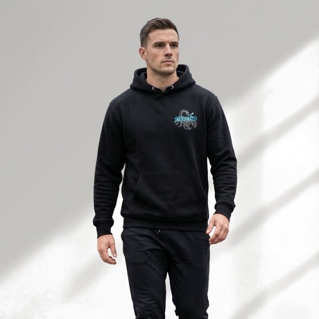 Fumetsu Inked Scorpion Hoodie Black/Teal Lifestyle