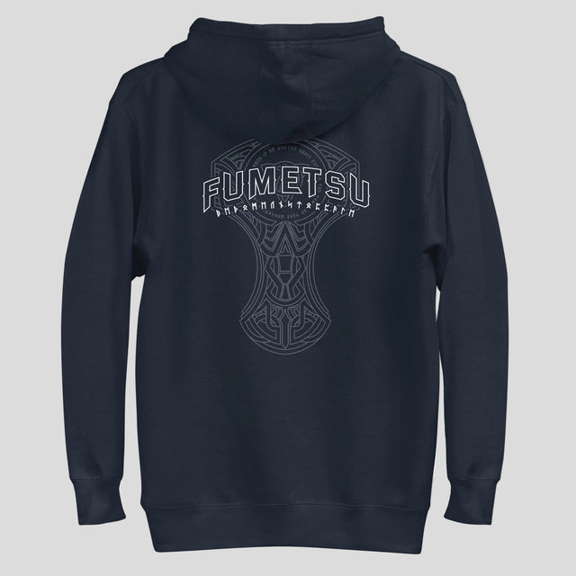 Fumetsu Mjolnir Hoodie Navy Back