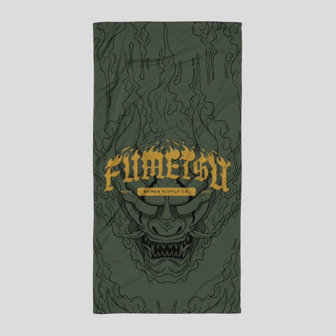 Fumetsu Oni Demon Large Towel Khaki