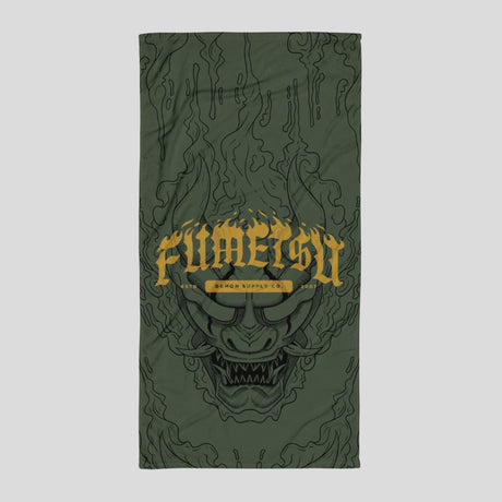 Fumetsu Oni Demon Large Towel Khaki