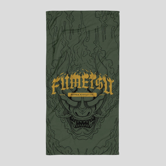 Fumetsu Oni Demon Large Towel Khaki