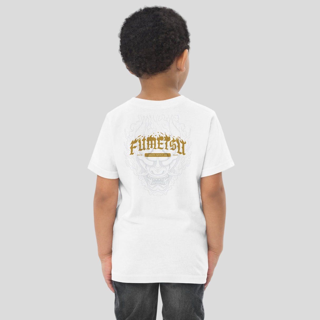 Fumetsu Oni Demon Toddler T-Shirt White Back