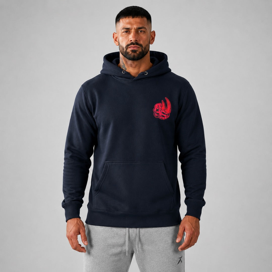 Fumetsu Rhino Hoodie Navy/Red