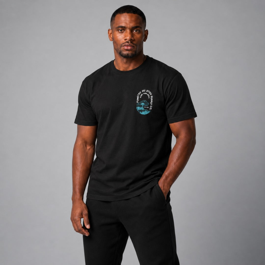 Fumetsu Surf and Roll T-Shirt Black 2