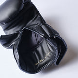 Elion Bag Gloves Black/Gold interior with Hand Made in Thailand gold script
