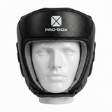 Pro-Box Leather Club Essentials Head Guard Black