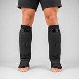 Fumetsu Ghost S3 MMA Shin Guards Black/Black Lifestyle 1