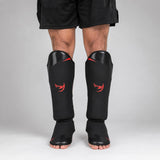 Fumetsu Ghost S3 Thai Shin Guards Black/Red Lifestyle 1