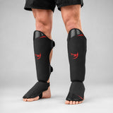 Fumetsu Ghost S3 Thai Shin Guards Black/Red Lifestyle 6