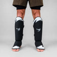 Fumetsu Ghost S3 Thai Shin Guards Black/White Lifestyle 1