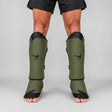 Fumetsu Ghost S3 Thai Shin Guards Khaki/Black Lifestyle 1