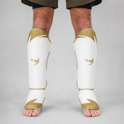 Fumetsu Ghost S3 Thai Shin Guards White/Gold Lifestyle 1